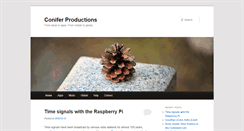 Desktop Screenshot of coniferproductions.com