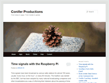 Tablet Screenshot of coniferproductions.com